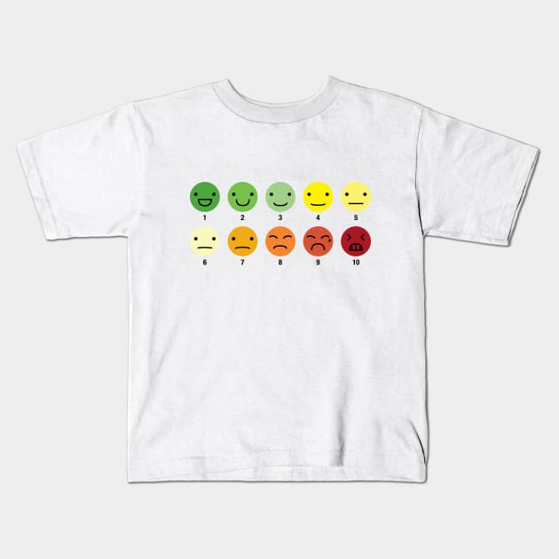 On a scale of 1 to 10, how would you rate your pain? Kids T-Shirt by imprintinginc